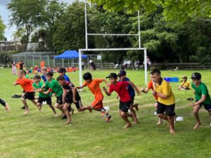 Kids running